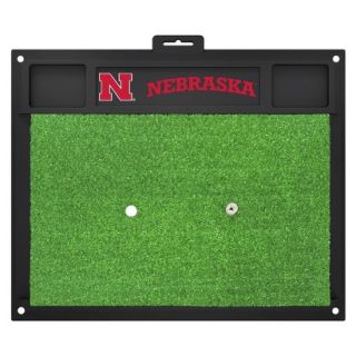 Fanmats NCAA Nebraska Cornhuskers Golf Hitting Mats   Green/Black (20 L x 17