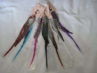 Feather Hair Extension Clip Ins 3 Set Different Color 12 13 Inches  Beauty