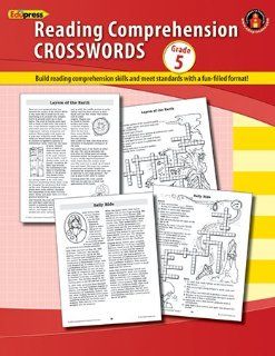 Edupress Ep 189r Comprehension Crosswords Book Gr 5 Toys & Games