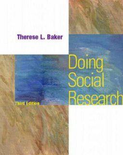Doing Social Research (9780070060029) Therese L Baker Books