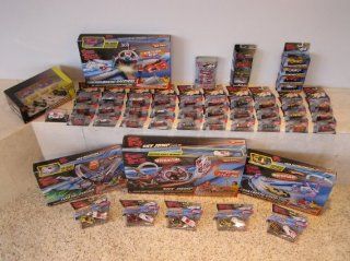 Speed Racer ULTIMATE Hot Wheels Collection. You get every Speed Racer Movie Hot Wheels 164 scale car EVER made. 61 cars in all (Some duplicates due to multi car packs. Includes 2008 New York Toy Fair Mach 5, Race X Saw Blades, 3 Roses from Fuji 3 pack, Th