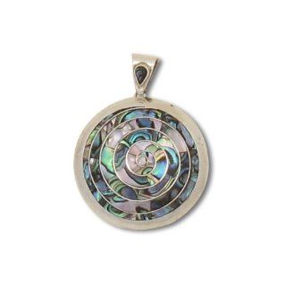 Mother of Pearl Spiral 'Pachamama' Pendant Jewelry