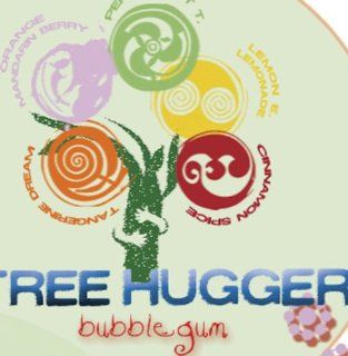 Tree Hugger Tree Hugger Bubble Gum, 2 Ounce Packages (Pack of 6)  Chewing Gum  Grocery & Gourmet Food