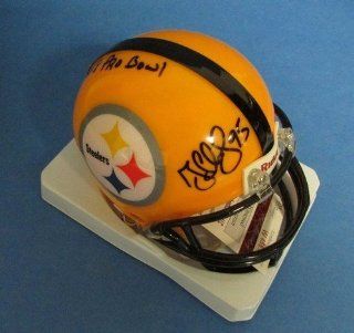 Greg Lloyd "5x Pro Bowl" Ins Steelers Signed/Autographed Mini Helmet JSA W456989 Sports Collectibles
