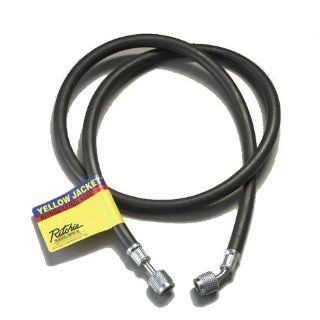 Yellow Jacket 16896 Ammonia charging hose 1/4" straight flare x 1/4" 45 degree, 96"   Automotive Air Conditioning Repair Tools