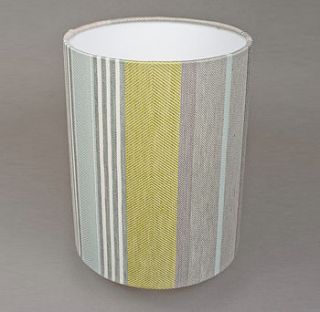 mistley stripe lampshade tube by laura fletcher textiles