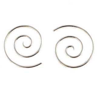 sterling silver spiral earrings by charlotte's web