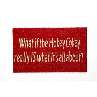 'hokey cokey' doormat by lucky roo