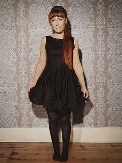 little black organic dress by isabel knowles handmade