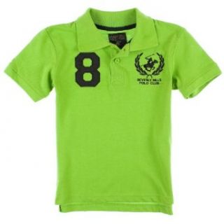 Beverly Hills Polo Club Boys 'Eight' Polo Shirt 4 Green Clothing