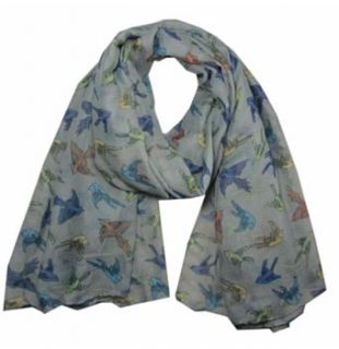 pastel bird scarf by bella bazaar