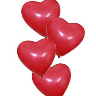 10 inch heart balloons by showerella