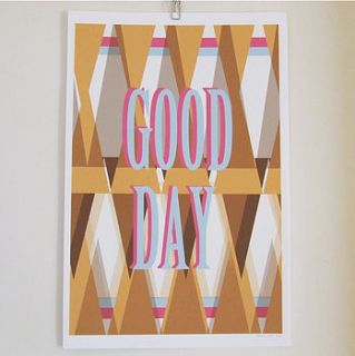 'good day' giclee print by start today illustrations