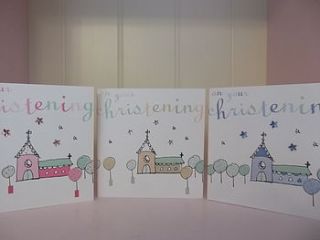 handmade christening cards by laura sherratt designs