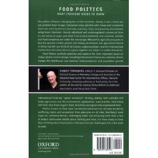 Food Politics What Everyone Needs to Know Robert Paarlberg 9780195389593 Books