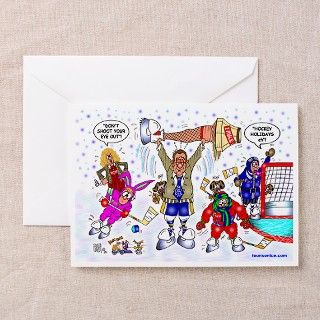A Hockey Christmas Story Greeting Cards (Pk of 20) by toonsonice