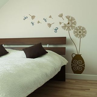 dandelion blowing in the wind wall sticker by sirface graphics
