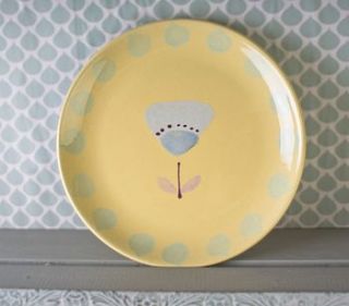 hand painted side plate by cocoonu