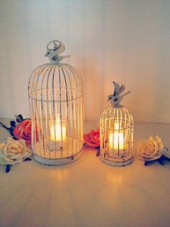 pack of birdcage lanterns tea light holders by made with love designs ltd