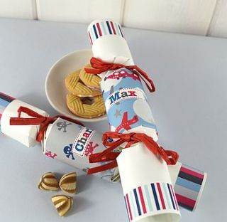 boy's personalised party cracker favour by tillie mint