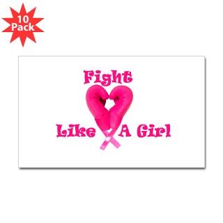 Fight Like A Girl Rectangle Sticker 10 pk) by Ufightlikeagirl
