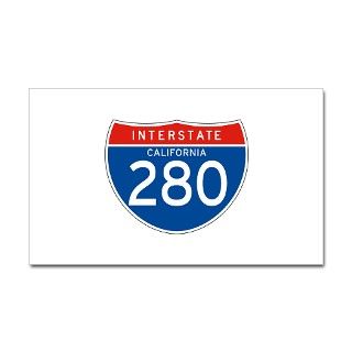 Interstate 280   CA Rectangle Decal by worldofsigns