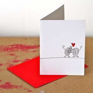 thumbs in love card by adam regester art and illustration