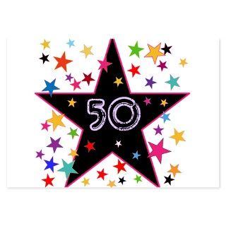 50th Festive, Birthday, Anniversary Invitations by Meowriesnewwork