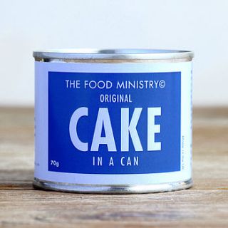 original cake in a can by the food ministry ©