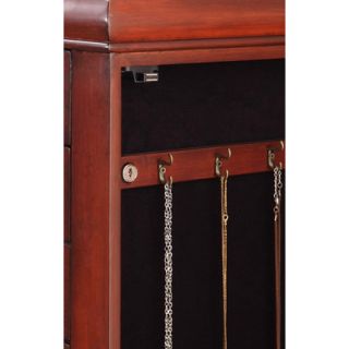 Wildon Home ® Marks Lock Jewelry Armoire with Mirror