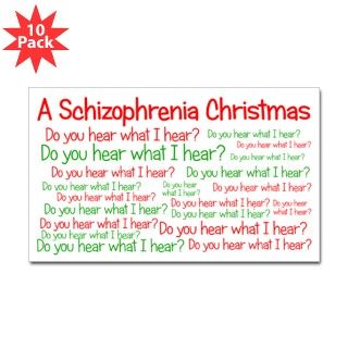 Schizophrenia Christmas Decal by RainBeforeRainbows