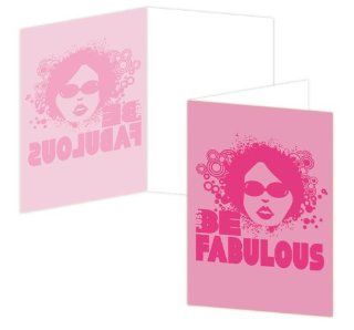 ECOeverywhere Be Fabulous Boxed Card Set, 12 Cards and Envelopes, 4 x 6 Inches, Multicolored (bc14350)  Blank Postcards 
