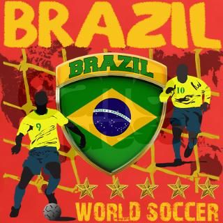 Brazil Brasil Futebol 2010 Tee by italian_designs