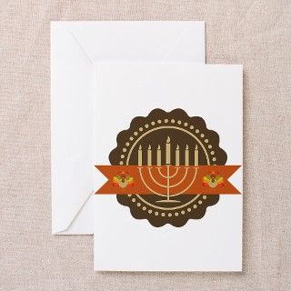 Thanksgiving Hanukkah Holiday Greeting Cards (Pk o by MainstreetshirtHolidayTshirts