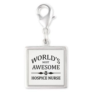 Worlds Most Awesome Hospice Nurse Silver Square C by WorldsMostAwesome