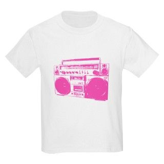 Retro boobbox hot pink T Shirt by loveyourteebaby