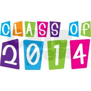 Colorful Class Of 2014 Magnet by classof_tshirts