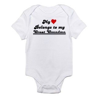 My Heart Great Grandma Infant Bodysuit by hipfamily