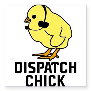 Dispatch Chick Oval Sticker by Admin_CP1600214