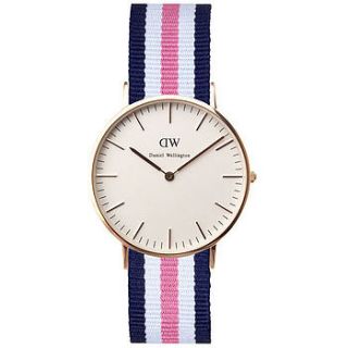 women's nato strap analog watch by twisted time