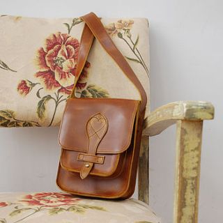 handmade leather mini satchel bag by the heart store