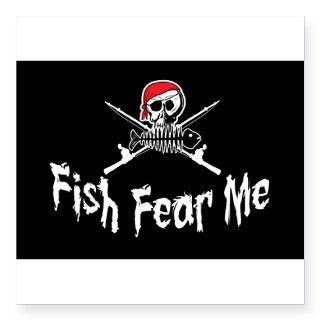 Fish Fear Me Oval Sticker by Admin_CP3085590