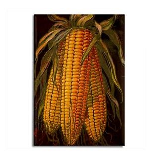 Corn Cobs Rectangle Magnet by nature_tees