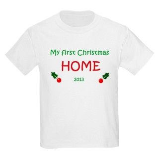 First Christmas Home   Adoption   2013 T Shirt by grandparentgift