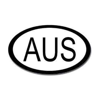 Australia Car Sticker / Decal (Oval) by flagplanet