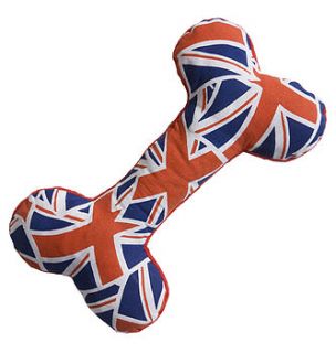 union flag bone toy by creature clothes