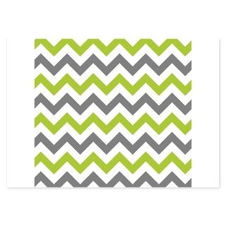 Green and Grey Chevron Invitations by Admin_CP49789583