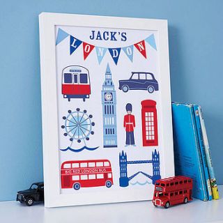 personalised london print by sweet home london
