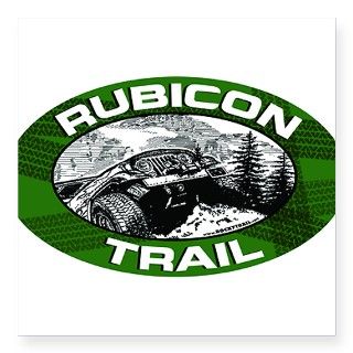 Rubicon Trail Green Oval Oval Sticker by Admin_CP7417617