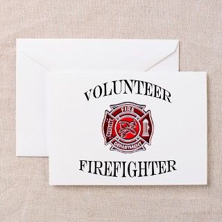 Volunteer Firefighter Greeting Cards (Pk of 10) by BrewHouseTees